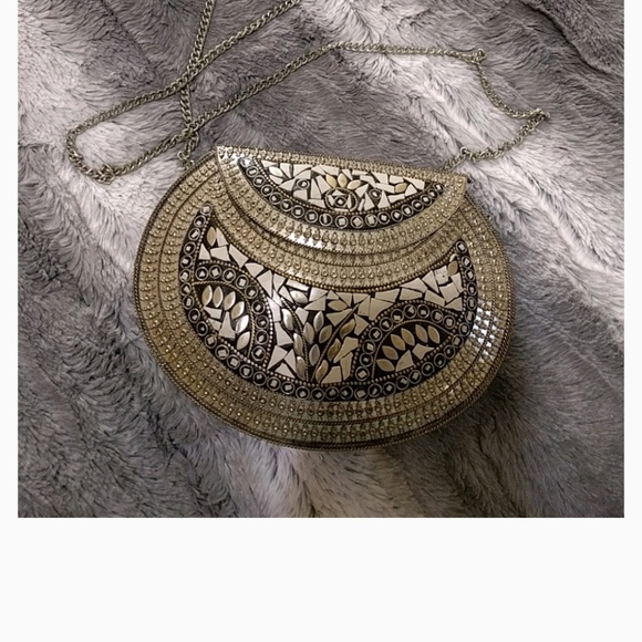 Silver metal bag - Picture 1 of 3